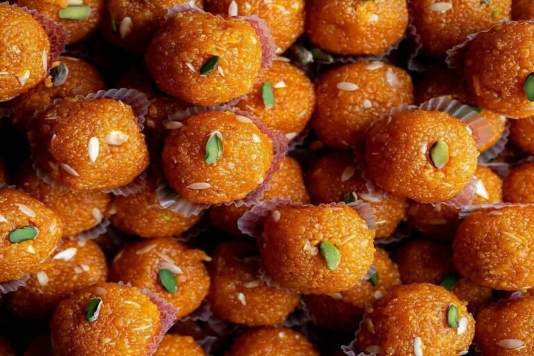 🍊 How to Make Motichoor Ladoo (Temple-Style)