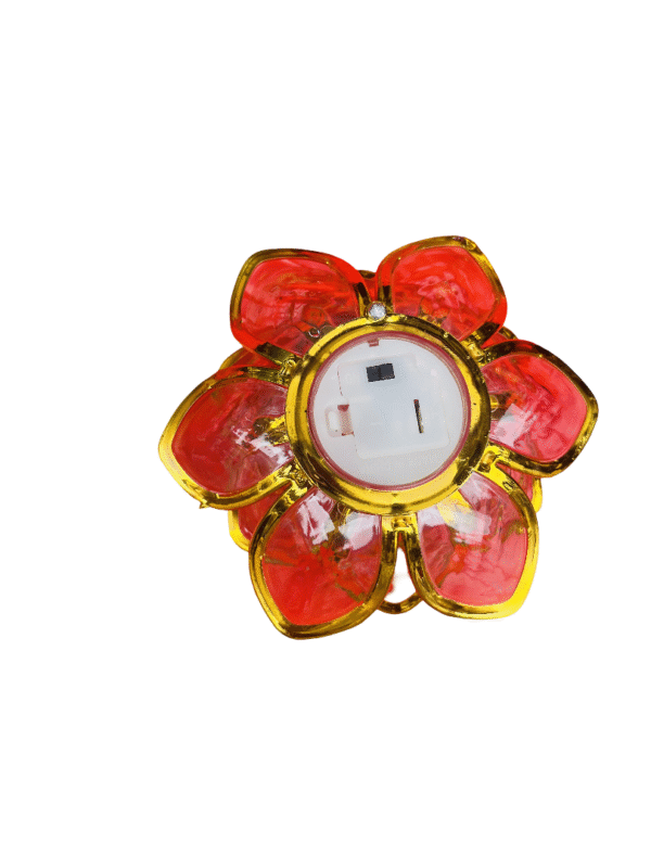 Gold Lotus Diya Light (Battery Operated) – Elegant Festival Decorative Candle - Image 4