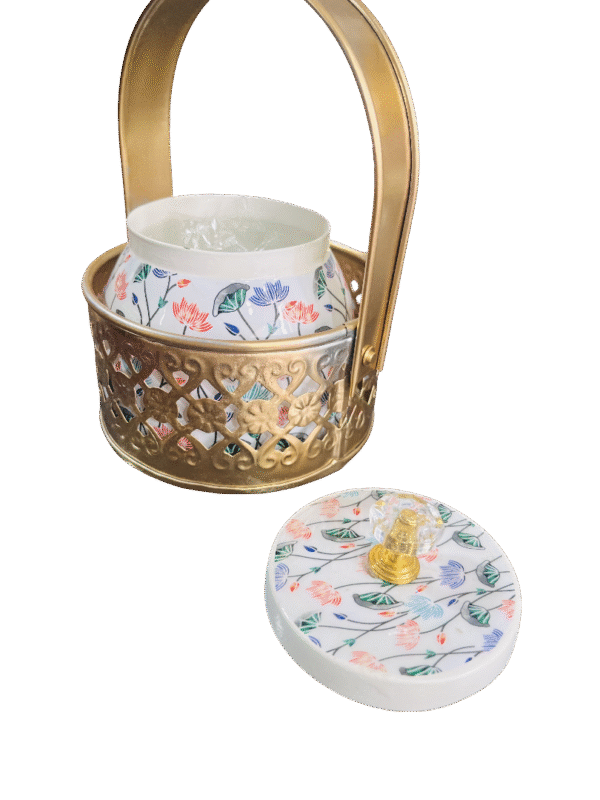 Premium Golden Dry Fruit Serving Bowl Basket – Elegant Decorative Gift Bowl for Home, Festive & Wedding Use - Image 8